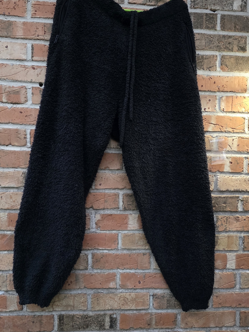 SKIMS Black Sherpa Jogger Track Pants